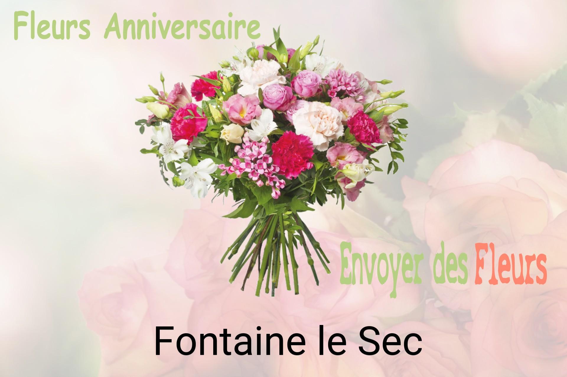 Bouquet de fleurs d’anniversaire livré à Fontaine-le-Sec