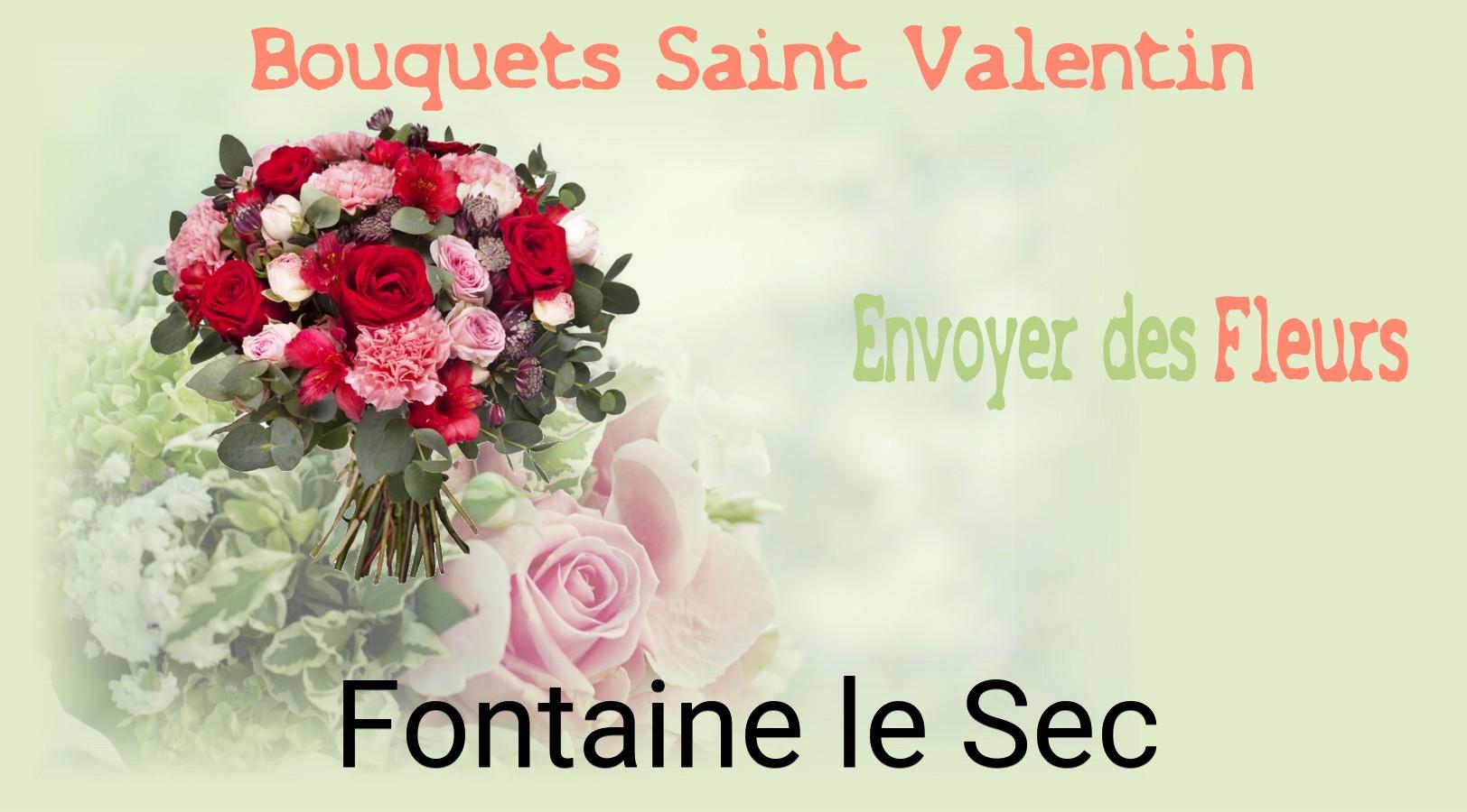 Roses de Saint-Valentin livrées à Fontaine-le-Sec